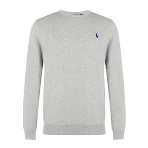Polo Ralph Lauren Men's Long Sleeve Cotton Crewneck Grey Size XXL MSRP $125